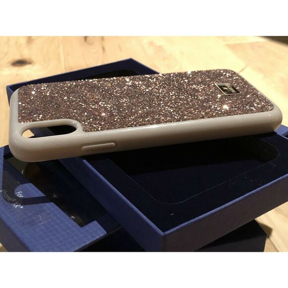 Swarovski GLAM ROCK SMARTPHONE IPHONE XS MAX Case In Rose Gold - Picture 6 of 10